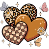 Leopard Heart Boho Retro Butterflies Flowers