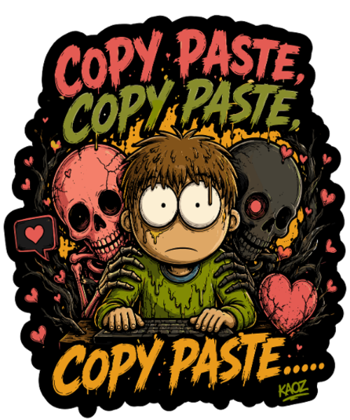 Copy Paste Chaos Kid Zombie Meme