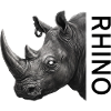 Rhino Portrait Monochrome