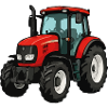 Red Tractor Cartoon Design