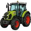 Green Tractor Cartoon
