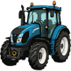Blauer Traktor Illustration