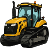 Gelber Traktor Illustration