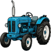 Blauer Traktor Illustration