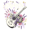 Melody Gitarre Blumen Musik