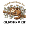 Streifenhörnchen Faul Spruch
