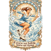 Eiskunstlauf Jugendstil: Spruch & Läuferin