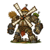 Windmühlen Golem Kraft