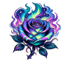 Flamme de Feu de Rose Néon
