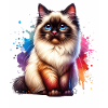 Cadeau du chat birman