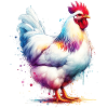 Leghorn Chickens Motif