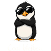Kühler Pinguin mit Sonnenbrille