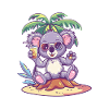Koala Sommer Palme