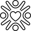 Heart Circle Einheitsemblem