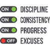 Discipline, régularité, progrès, excuses DÉSACTIVÉES