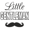 Little Gentleman Cute Mustache Toddler Boys Design