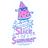 Slice of Summer Watermelon Surf Doodle