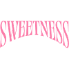 Sweetness Curve Pink Typography