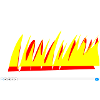 Flame Lines Yellow-Red