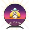 UFO Visiting Cow Sunset