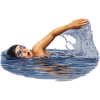 Swimmer in motion