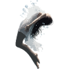 Underwater Flight in White Mantle
