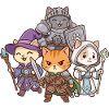Cats Party RPG Gaming Kawaii