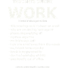 Thoughts while working monologue