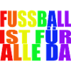 Regenbogen Fußball