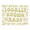 Lokalt dyrket babyshower-tema