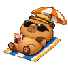 Capybara en vacances