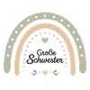 Boho Regenbogen | Schwester | Geschwisterdesign