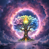 Chromatic tree in stellar halo