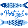 Portugal Blaue Fische