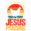Farmer Jesus Rooster Flock Poultry Chicken