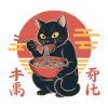 Ramen Cat - Japanese art