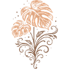 Monstera – Botanical Boho Nature Motif