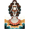 Princesse Sirène - Déesse du Rivage