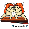 Sushi sumo sur le ring