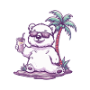 Eisbär Sommer Urlaub