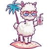 Alpaca Llama Summer Holiday
