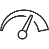 Tachometer, Anzeigerad, Symbol, Leistungsmesser Vect
