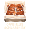 Offizielles Schlafshirt Kühe Kuh Pijama