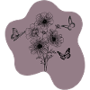 Bouquet et papillons