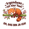 Roter Panda Faul Spruch