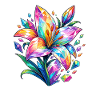 Kristallblume Farbpalette