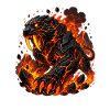 Säbelzahntiger Lava Krieger