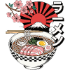 Retro Ramen Bowl Japan Fuji