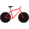 Red Bicycle Line Art