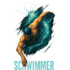 Swimmers in the water swing